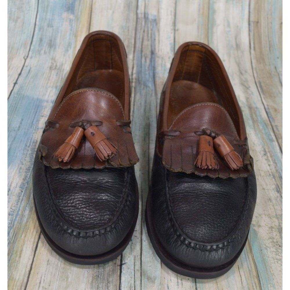 Allen Edmonds Nashua Men's Tassel Loafers Size 11 Black Brown Dress Shoes - Picture 4 of 10